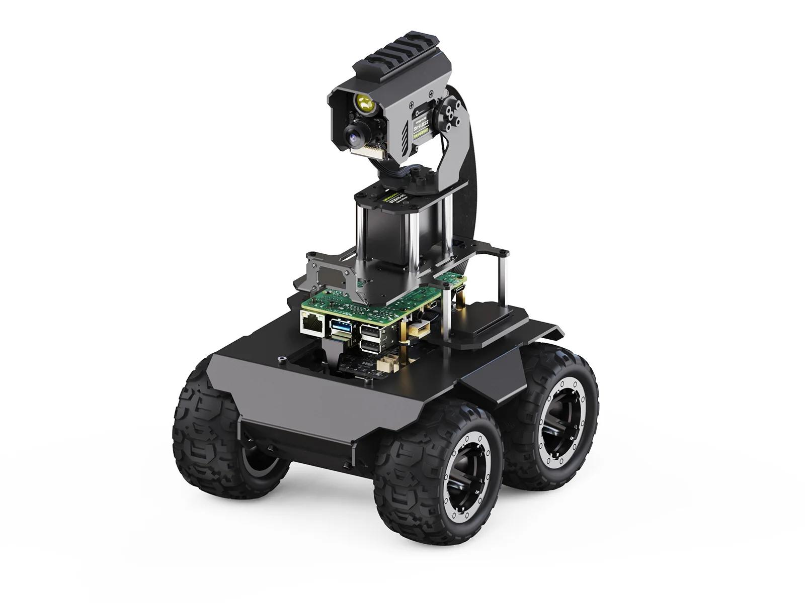 RaspRover  ҽ 4WD AI κ,  ƿƮ ,  Ʈѷ,  Ż ٵ, ǻ , Raspberry RPi 4B 
